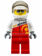 Minifig No: cty0611  Name: Rally Race Car Driver, Airborne Logo
