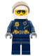 Minifig No: cty0739  Name: Police - City Helicopter Pilot Female, Silver Sunglasses