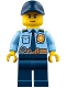 Minifig No: cty0748  Name: Police - City Shirt with Dark Blue Tie and Gold Badge, Dark Tan Belt with Radio, Dark Blue Legs, Dark Blue Cap with Hole