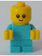 Minifig No: cty0894  Name: Baby - Medium Azure Body with Yellow Hands