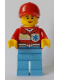 Minifig No: cty0896  Name: Medic, Female, Peach Lips, Closed Mouth