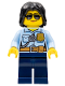 Minifig No: cty0936  Name: Police Officer, Female, Dark Blue Legs, Sunglasses