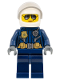 Minifig No: cty1121  Name: Police - City Motorcyclist Female, Silver Sunglasses, Trans-Clear Visor