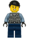 Minifig No: cty1206  Name: Police Officer - Rooky Partnur, Sand Blue Jacket