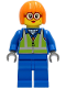Minifig No: cty1244  Name: Shirley Keeper - Blue Jacket, Safety Vest