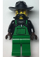 Minifig No: cty1367  Name: Police - Crook Snake Rattler, Green Overalls