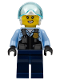 Minifig No: cty1374  Name: Police Officer - Rooky Partnur, Jet Pilot with Dark Blue Pants