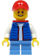 Minifig No: cty1391  Name: Billy - Blue Vest, Red Backpack