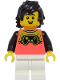 Minifig No: cty1394  Name: Boy - Coral Shirt with Video Game Controller, White Medium Legs, Black Hair