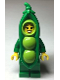 Minifig No: cty1479  Name: Peapod Costume Girl - Green Jacket