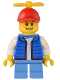 Minifig No: cty1504  Name: Billy - Blue Vest, Tiny Yellow Propeller