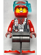 Minifig No: cty1689  Name: Diver - Female, Red Helmet, Air Tanks, and Flippers