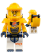 Minifig No: cty1695  Name: Astronaut - Female, White Spacesuit with Bright Light Orange Arms, Bright Light Orange Helmet, Bright Light Orange Armor with Bar Handle