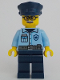 Minifig No: cty1705  Name: Police - City Officer Male, Bright Light Blue Shirt, Dark Blue Legs, Light Bluish Gray Moustache and Black Glasses