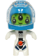 Minifig No: cty1764  Name: Alien - White Spacesuit, Dark Azure Helmet, Trans-Clear Visor