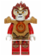 Minifig No: dim012  Name: Laval - Fire Chi, Heavy Armor, Red Arms
