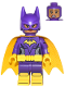 Minifig No: dim044  Name: Batgirl - Yellow Cape, Dual Sided Head with Smile / Scared Pattern