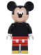 Minifig No: dis012  Name: Mickey Mouse, Disney, Series 1 (Minifigure Only without Stand and Accessories)