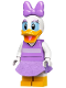 Minifig No: dis055  Name: Daisy Duck - Medium Lavender Top and Skirt