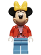 Minifig No: dis073  Name: Minnie Mouse - Red Open Shirt