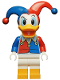 Minifig No: dis080  Name: Donald Duck - Jester