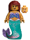 Minifig No: dis110  Name: Ariel, Mermaid (Medium Nougat) - Minifigure
