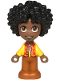 Minifig No: dis166  Name: Antonio - Micro Doll (Medium Brown)