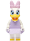Minifig No: dis187  Name: Daisy Duck - Lavender Top and Skirt, Bright Pink Bow