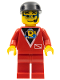 Minifig No: div009  Name: Divers - Control 2, Red Legs, Black Cap, Glasses and Headset