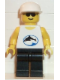 Minifig No: div021  Name: Divers - Blue Oval and Black Dolphin Pattern