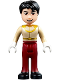 Minifig No: dp052  Name: Prince Charming - Mini Doll, Dark Tan Shirt