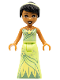 Minifig No: dp065  Name: Tiana - Round Beaded Necklace, Thick Hinge Skirt