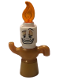 Minifig No: dp099  Name: Lumière - Candle Flame (Lumiere)