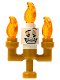 Minifig No: dp121  Name: Lumière - Small Solid Candelabra (Lumiere)