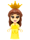 Minifig No: dp122  Name: Belle - Micro Doll, Pearl Gold Tiara