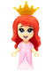 Minifig No: dp125  Name: Ariel, Human with Crown - Micro Doll