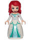Minifig No: dp154  Name: Ariel, Human (Light Nougat) - White Dress
