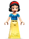 Minifig No: dp166  Name: Snow White - Bodice with Seam, Skirt with Bright Light Orange Vine and Leaves