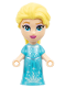 Minifig No: dp183  Name: Elsa - Micro Doll, Medium Azure Dress