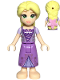 Minifig No: dp186  Name: Rapunzel - Mini Doll, Bright Pink Flower