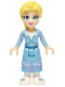 Minifig No: dp191  Name: Elsa - Medium Blue Skirt, White Shoes, Small Open Mouth Smile