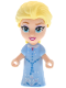 Minifig No: dp233  Name: Elsa - Micro Doll, Bright Light Blue Dress with Beaded Belt, Open Mouth Smile