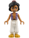 Minifig No: dp242  Name: Aladdin - Gold Filigree on Vest and Belt, Medium Nougat Skin