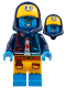 Minifig No: drm060  Name: Logan - Dark Blue Hoodie, Bright Light Orange Cap