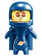 Minifig No: drm089  Name: Albert - Dark Blue Spacesuit