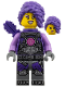 Minifig No: drm100  Name: Zoey - Dark Purple Quiver, Medium Lavender Sleeves Pattern