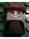 Minifig No: dupfig014  Name: Duplo 2 x 2 x 2 Figure Brick Early, Male on Black Base, Fabuland Brown Western Hat, Looking Left
