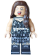Minifig No: edi011  Name: Olivia Rodrigo - Black Bikini Top and Shorts, Glittery Silver Cover Up Dress