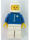 Minifig No: env001  Name: Coast Guard Pilot  - White Classic Helmet, Torso Sticker with 4 Buttons and Badge