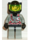 Minifig No: fire002  Name: Fire - City Center 2, Light Gray Legs with Black Hips, Black Breathing Helmet, Air Tanks